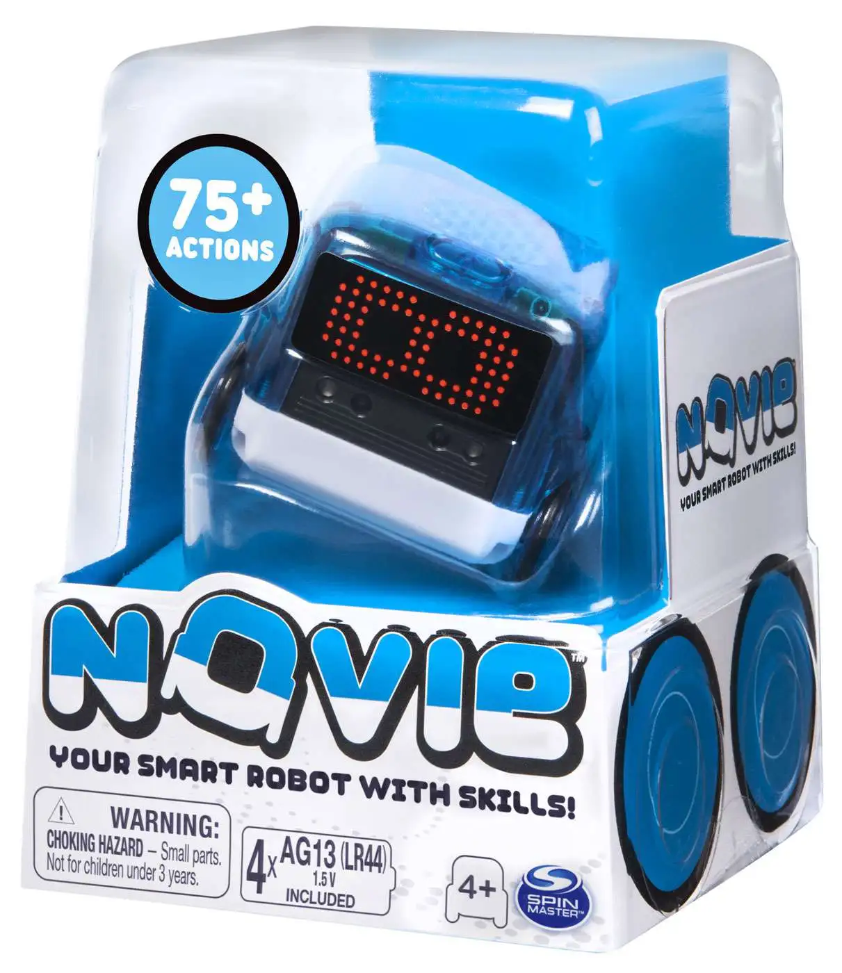Blue 6054106 for sale online Spin Master Novie Interactive Smart Robot with Skills 