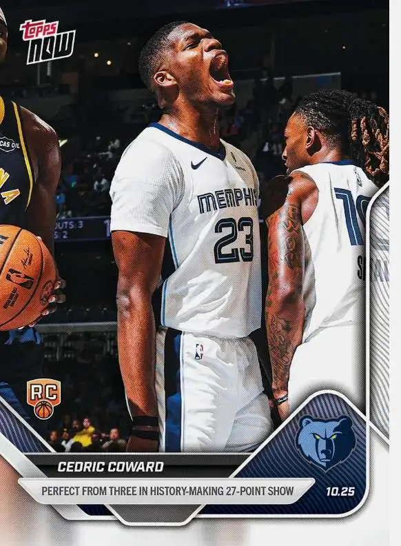 NBA Memphis Grizzlies 2025-26 NOW Basketball Cedric Coward #26 [Rookie Card] (Pre-Order ships July)