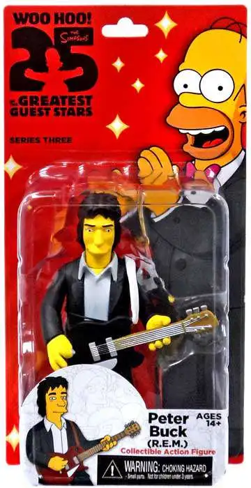 NECA The Simpsons Greatest Guest Stars Series 3 Peter Buck Action FIgure