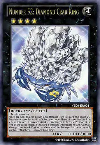 YuGiOh Shonen Jump Ultra Rare Number 52: Diamond Crab King YZ06-EN001