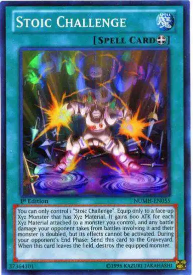 YuGiOh Number Hunters Super Rare Stoic Challenge NUMH-EN055