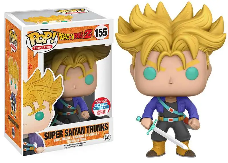 Funko Dragon Ball Z POP! Animation Super Saiyan Trunks Exclusive Vinyl Figure #155
