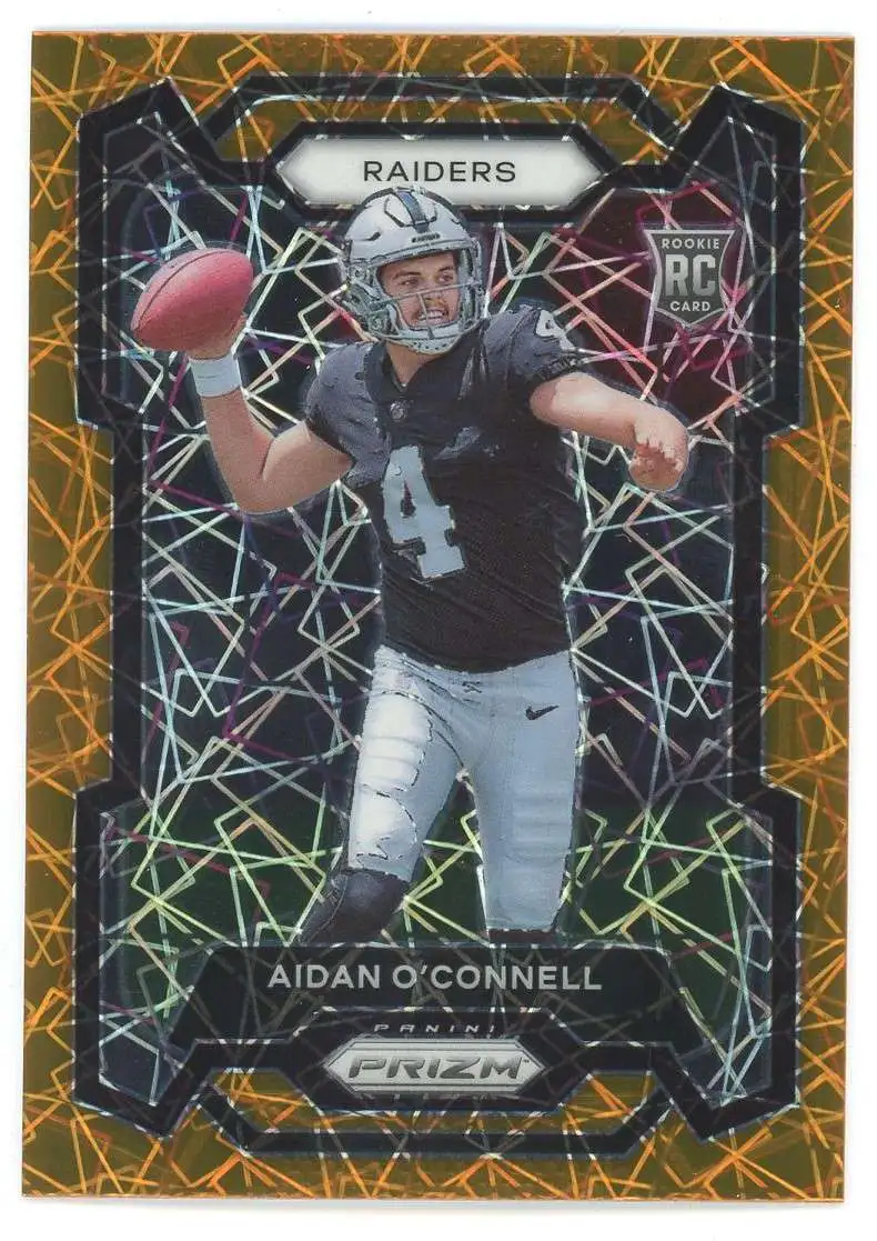 NFL 2023 Panini Prizm Orange Laser Aidan O'Connell #360 [Rookie]