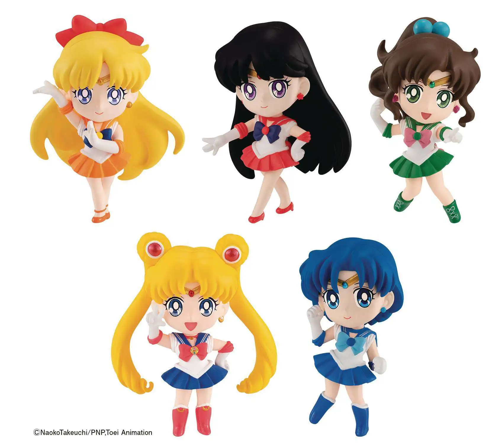 Anime Domain Porte-clés de Sailor Moon avec 5 Figurines Chibi