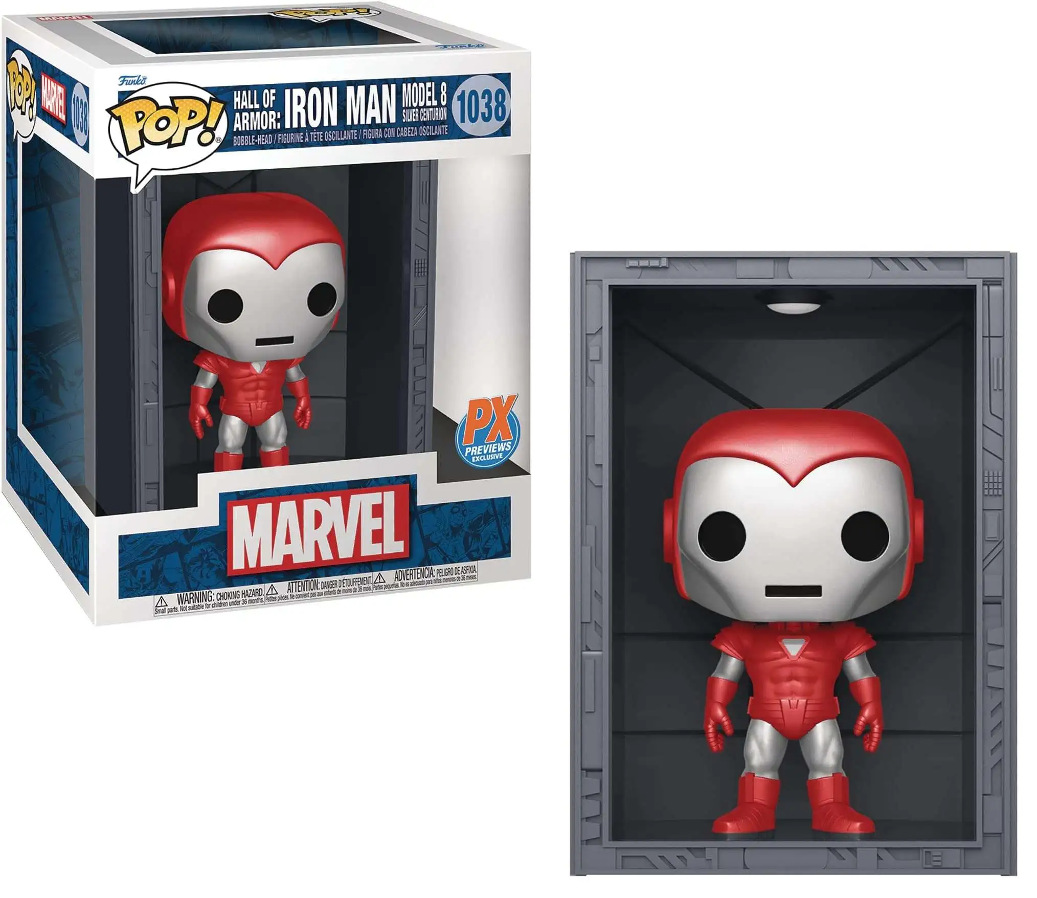 Funko Marvel POP! Hall of Armor: Iron Man Exclusive Vinyl Figure #1033 [Model 8 Silver Centurion]