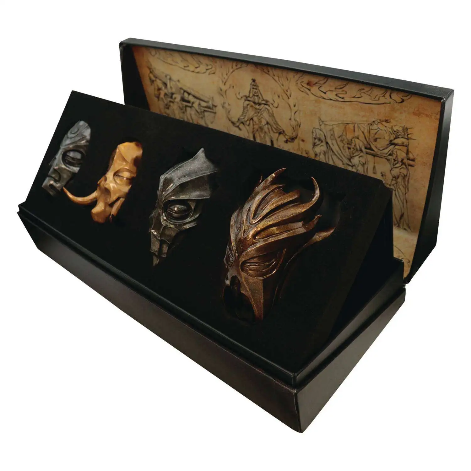 The Elder Scrolls Dragon Priest Masks Metal Replica Set (Pre-Order ships March)
