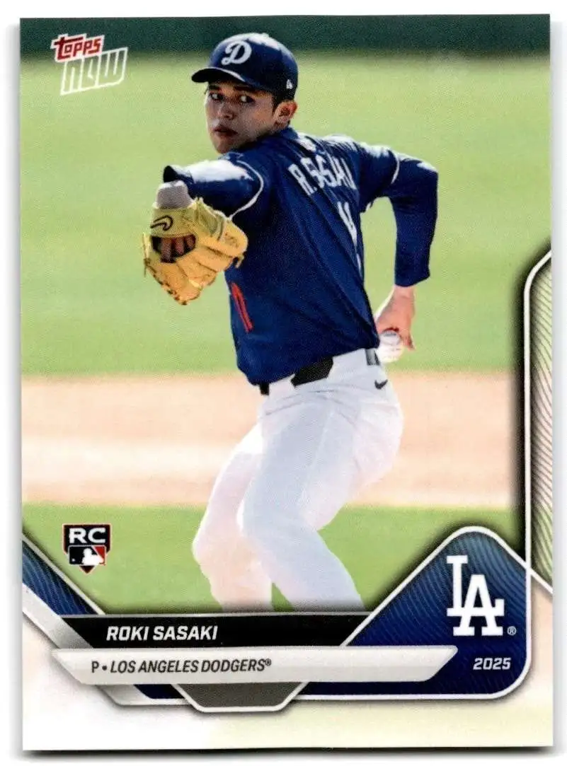 Topps - 佐々木ロキ　Roki Sasaki Dodgers サイン入りルーキカード OS-16 - Roki Sasaki - 2025 Topps NOW | eBay