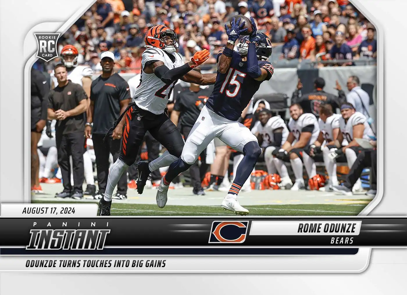 NFL 2024 Instant Preseason Football Rome Odunze #14 [Rookie]