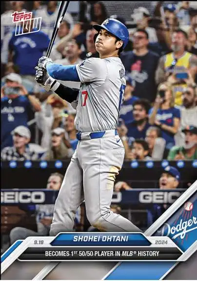 MLB Los Angeles Dodgers 2024 NOW Baseball Shohei Ohtani #722 [Becomes 1st 50/50 Player in MLB History!] (Pre-Order ships November)