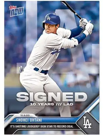 MLB Los Angeles Dodgers 2023 NOW Baseball Shohei Ohtani Exclusive OS21 [It's Showtime! Dodgers Sign Star to Record Deal]