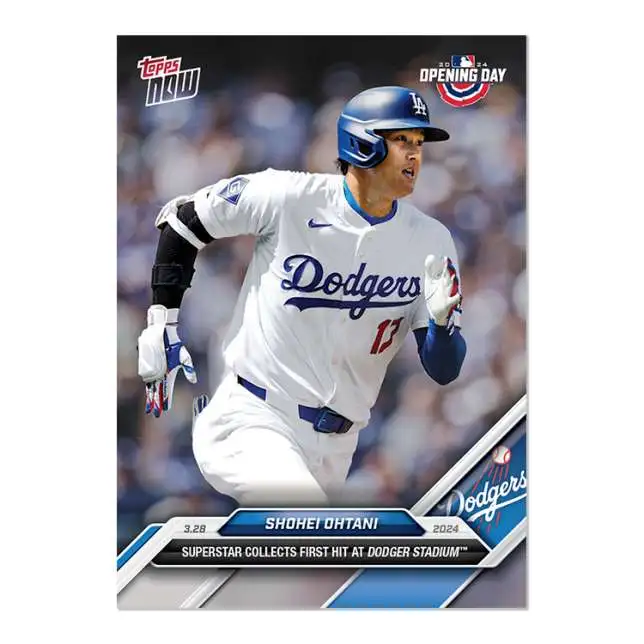 MLB Los Angeles Dodgers 2024 NOW Opening Day Baseball Single MLB Los Angeles Dodgers 2024 NOW Opening Day Baseball Single