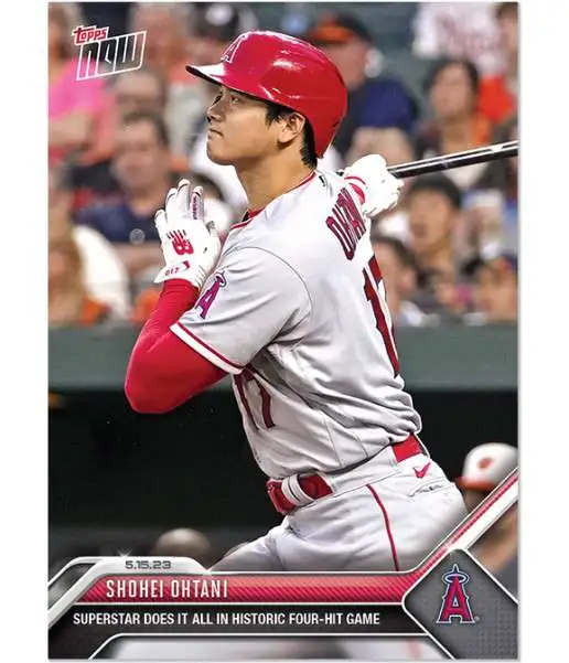 MLB Los Angeles Angels 2023 NOW Baseball Shohei Ohtani Exclusive #294 [Superstar Does it All in Historic 4 Hit Game]