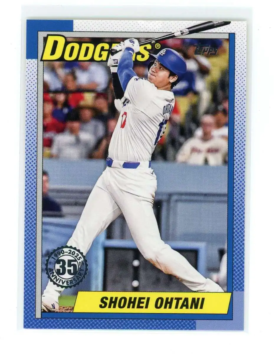 MLB 2025 Topps Series 1 Baseball 35th Anniversary 1990 Shohei Ohtani T90-100