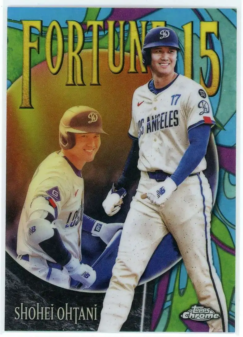 MLB 2025 Topps Chrome Update Fortune 15 Shohei Ohtani F15-6