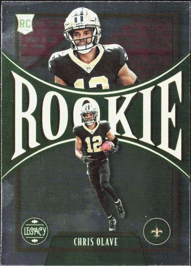 NFL 2022 Panini Chronicles Prizm Black Chris Olave PB-14 [Rookie]