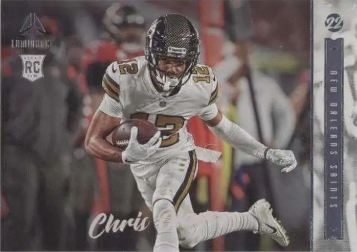 NFL 2022 Panini Chronicles Prizm Black Chris Olave PB-14 [Rookie]