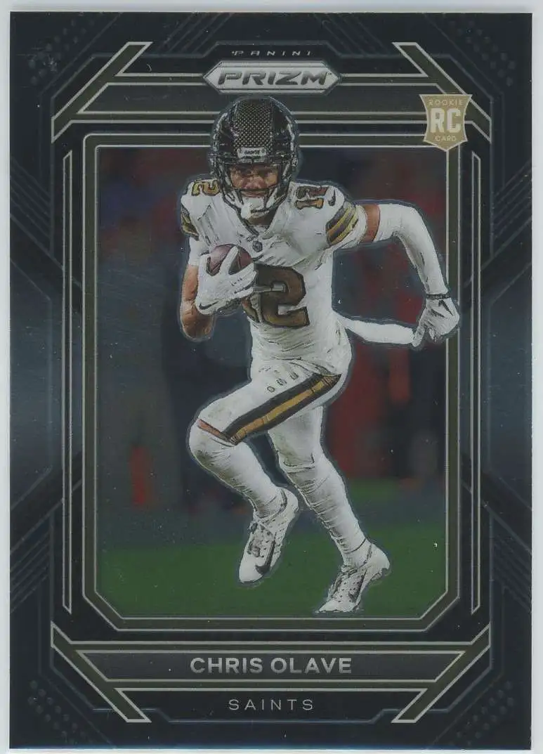 NFL 2022 Panini Chronicles Prizm Black Chris Olave PB-14 [Rookie]