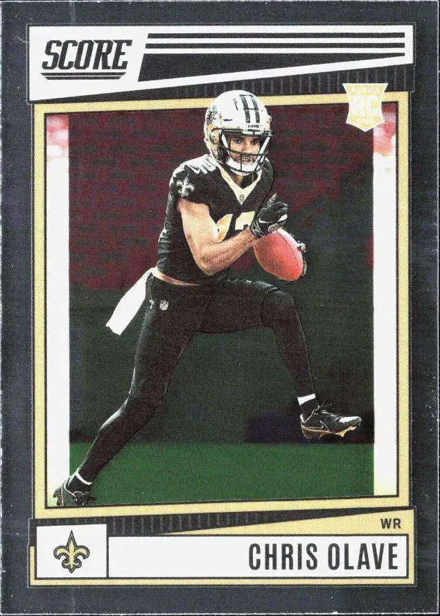 NFL 2022 Panini Chronicles Prizm Black Chris Olave PB-14 [Rookie]