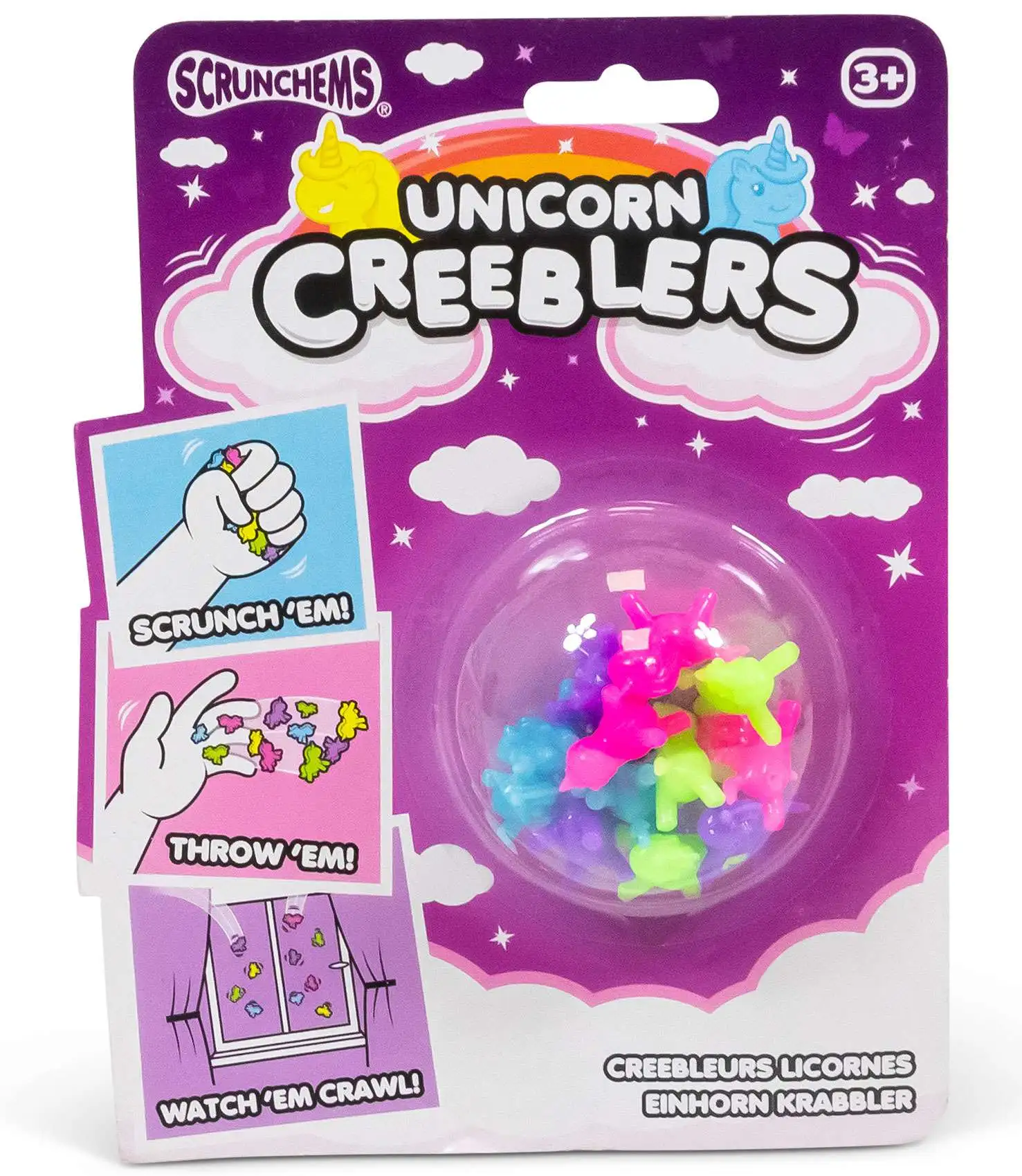 Scrunchems Unicorn Creeblers (Crawlers) Sensory Stress Toy [RANDOM Colors]