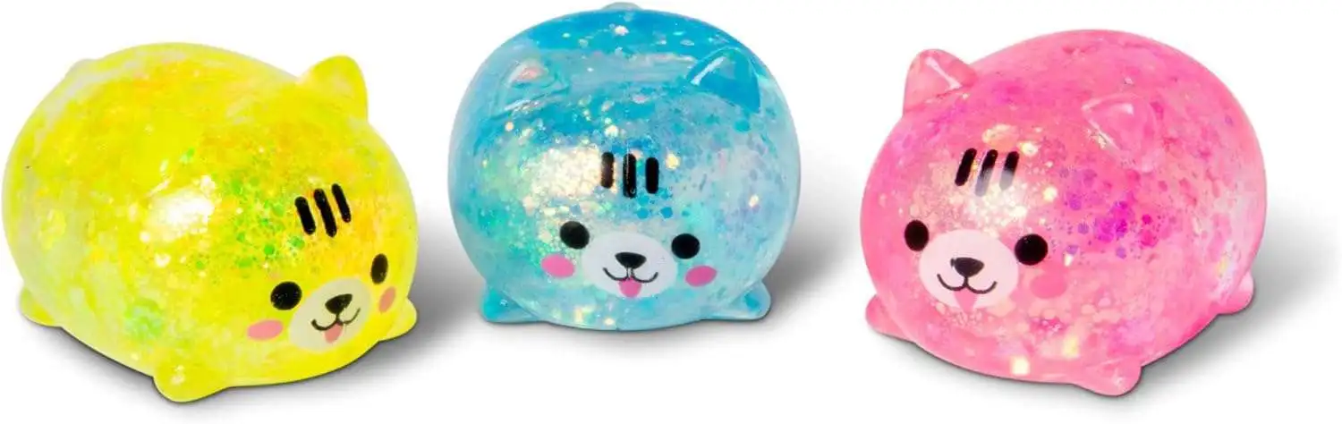 Scrunchems Diddy Squishy Kitties Sensory Stress Toy 3-Pack [RANDOM Colors]