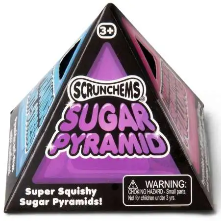 Scrunchems Sugar Pyramid Sensory Stress Toy [1 RANDOM Color]