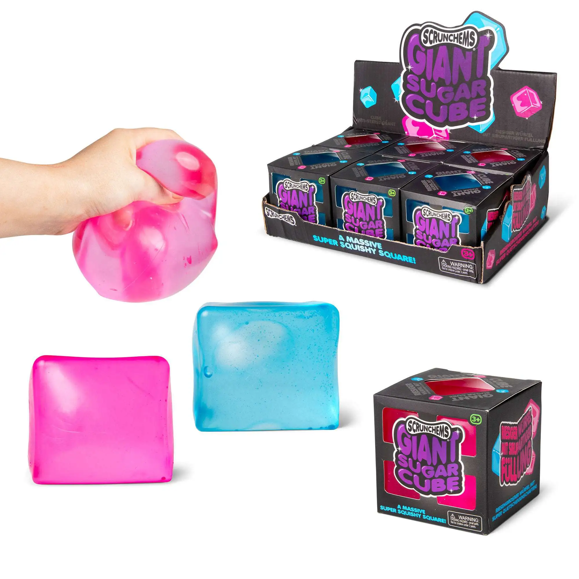 Scrunchems Giant Sugar Cube Sensory Stress Toy [1 RANDOM Color]