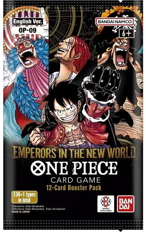 One Piece Trading Card Game Emperors in the New World Booster Pack OP-09 [ENGLISH, 12 Cards]