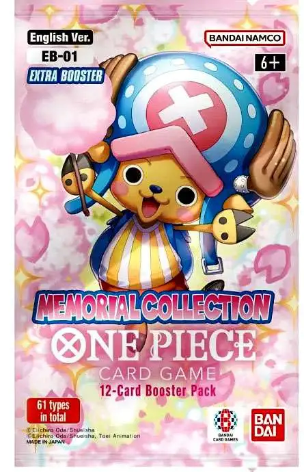 One Piece Trading Card Game Memorial Collection Extra Booster Pack EB-01 [ENGLISH, 12 Cards]