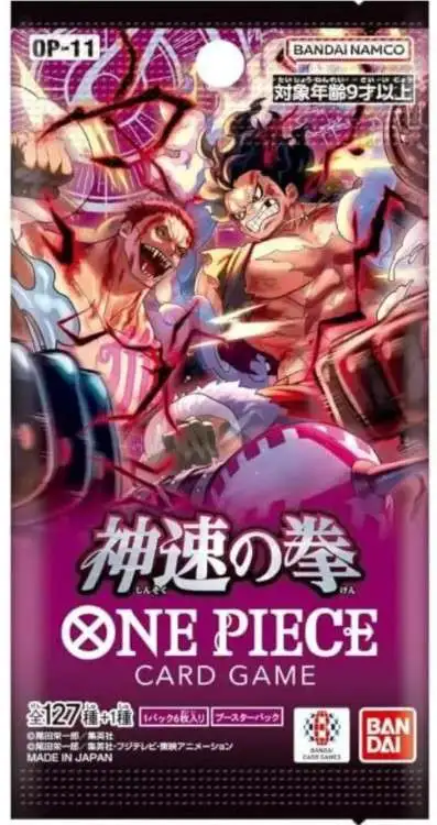 One Piece Trading Card Game A Fist of Divine Speed Booster Pack OP-11 [JAPANESE, 6 Cards]
