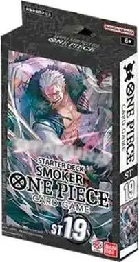 One Piece Trading Card Game Smoker Starter Deck ST-19 [ENGLISH, Black, Includes 1 Premium PRB-01 Booster Pack]
