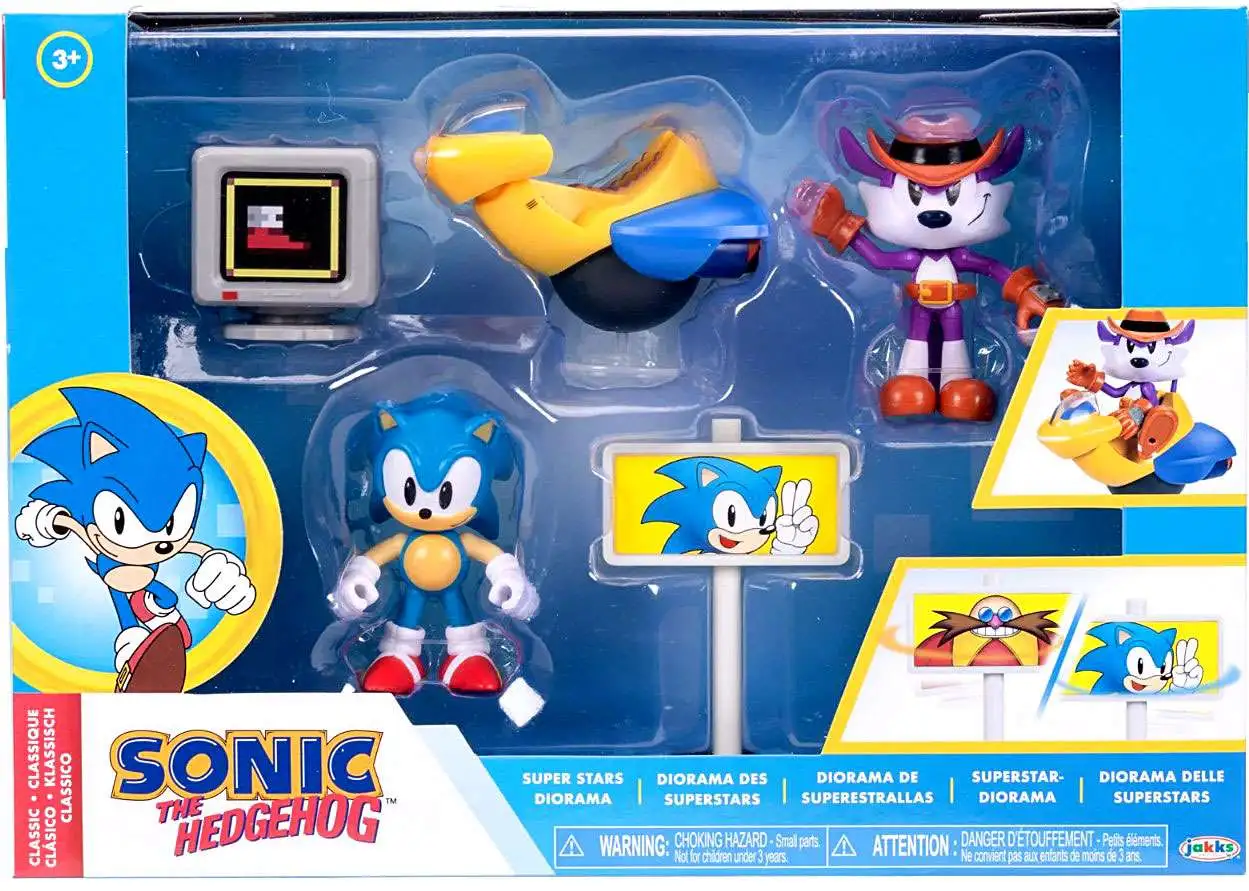 Sonic The Hedgehog Sonic Vs Fang 2.5 Diorama Playset Super Stars
