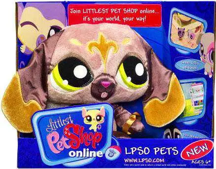 Littlest Pet Shop Online LPSO Pets Dog Plush Brown with Floppy Ears Hasbro  Toys - ToyWiz