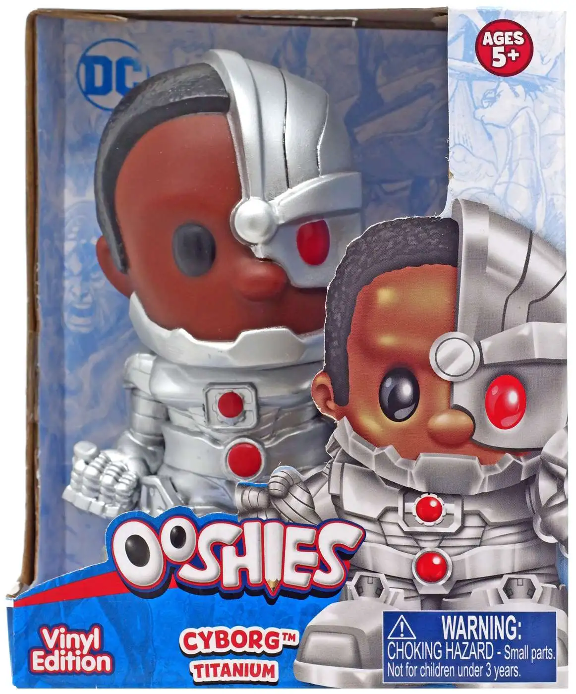 Ooshies DC Comics Cyborg 4-Inch Vinyl Figure [Titanium]