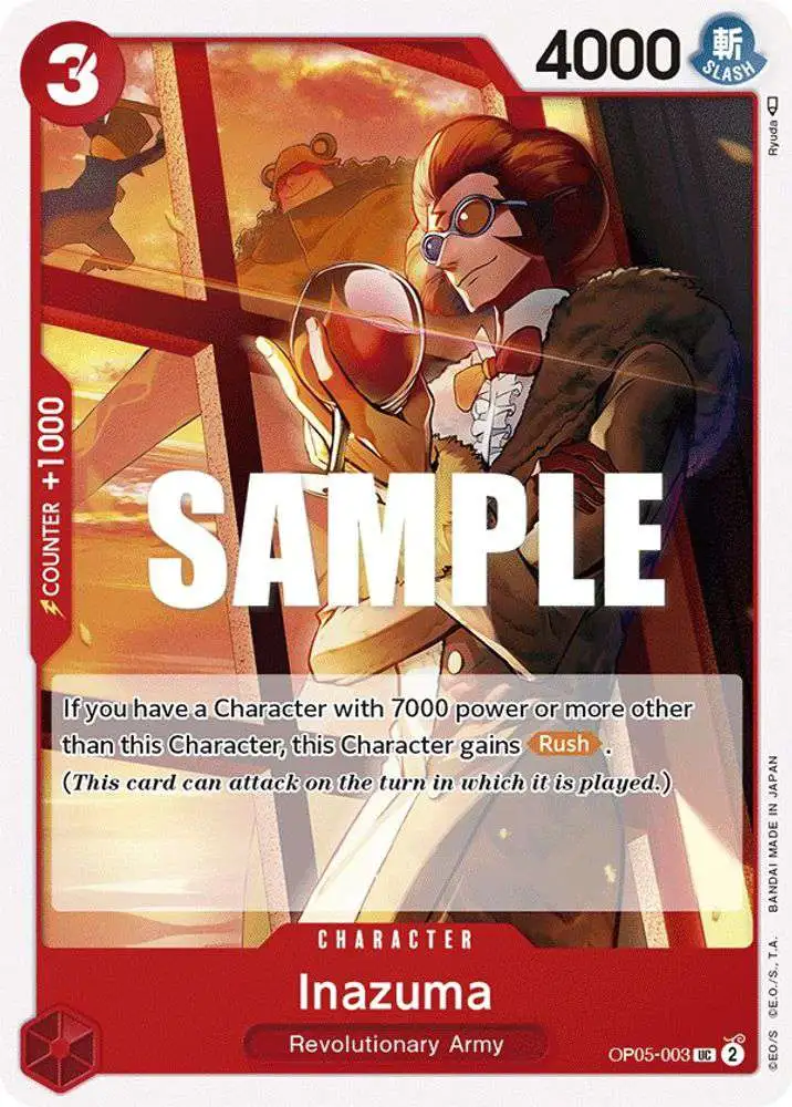 One Piece Trading Card Game Awakening of the New Era Uncommon Inazuma OP05-003
