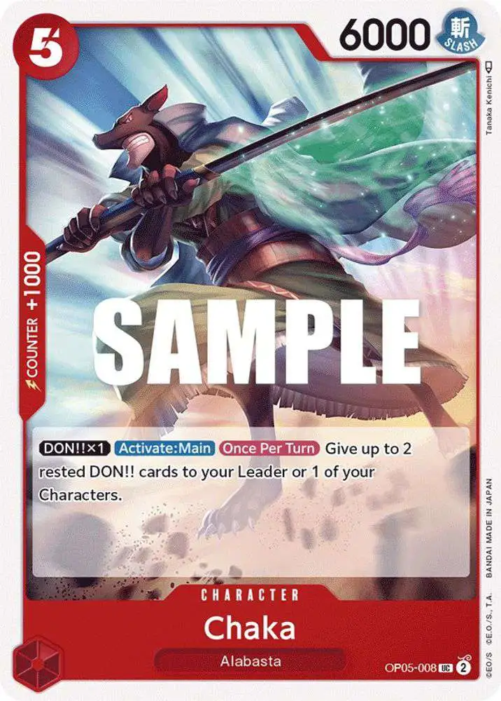 One Piece Trading Card Game Awakening of the New Era Uncommon Chaka OP05-008