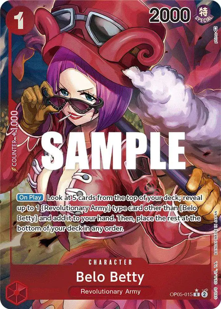One Piece Trading Card Game Awakening of the New Era Rare Belo Betty OP05-015 [Alternate Art]