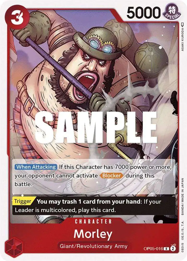 One Piece Trading Card Game Awakening of the New Era Rare Morley OP05-016