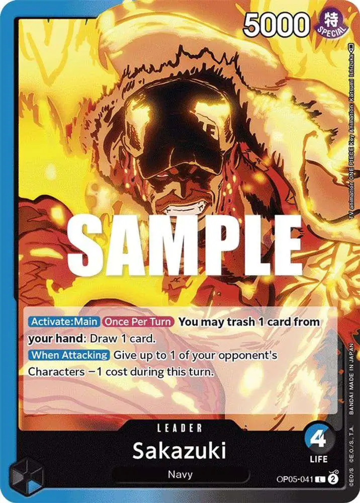 One Piece Awakening of the New Era Leader Sakazuki Op05-041