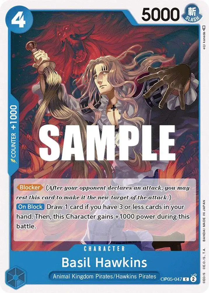 One Piece Trading Card Game Awakening of the New Era Common Basil Hawkins OP05-047