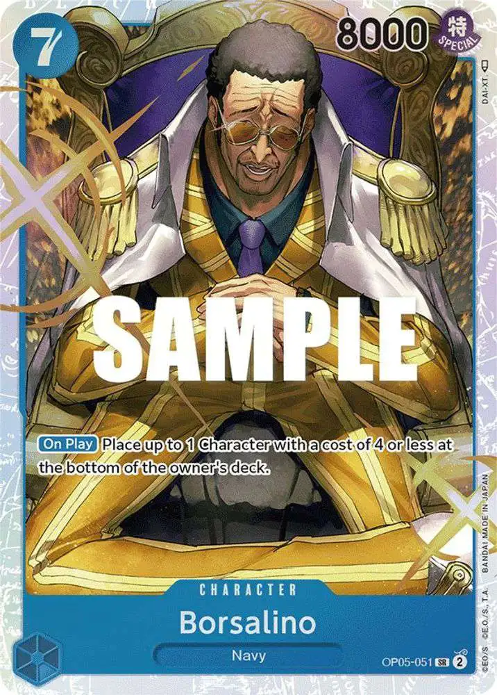 One Piece Trading Card Game Awakening of the New Era Super Rare Borsalino OP05-051