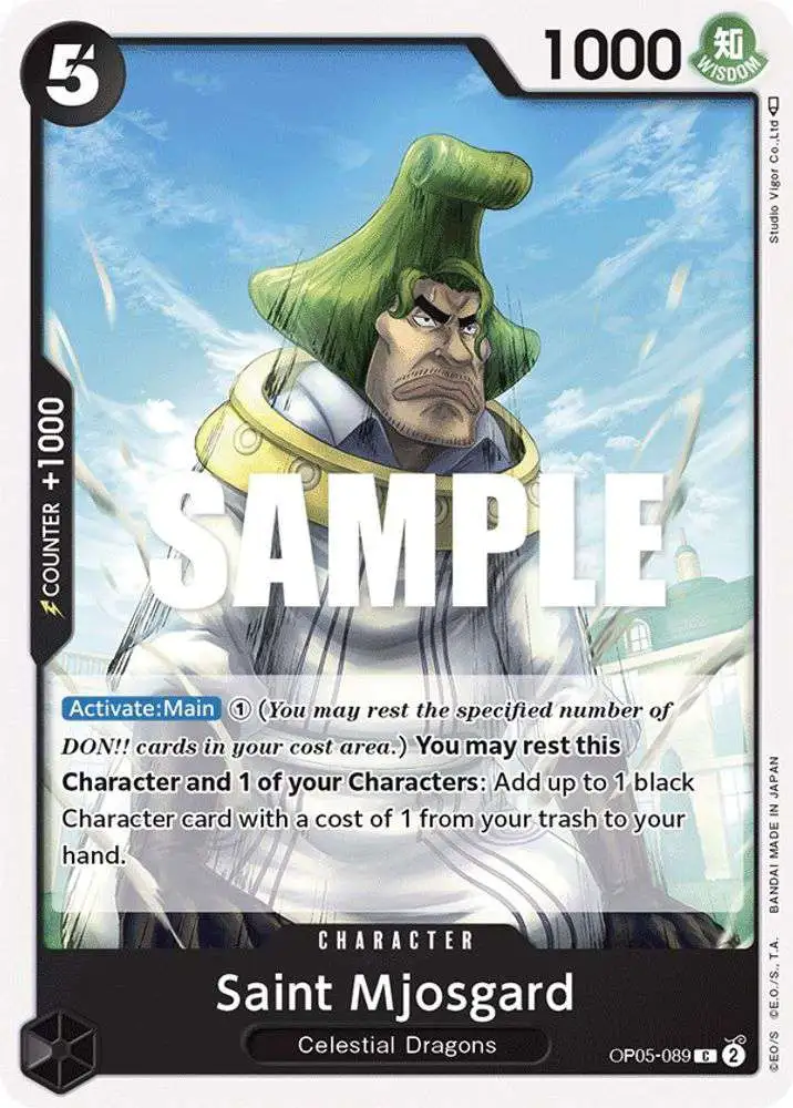 One Piece Trading Card Game Awakening of the New Era Common Saint Mjosgard OP05-089