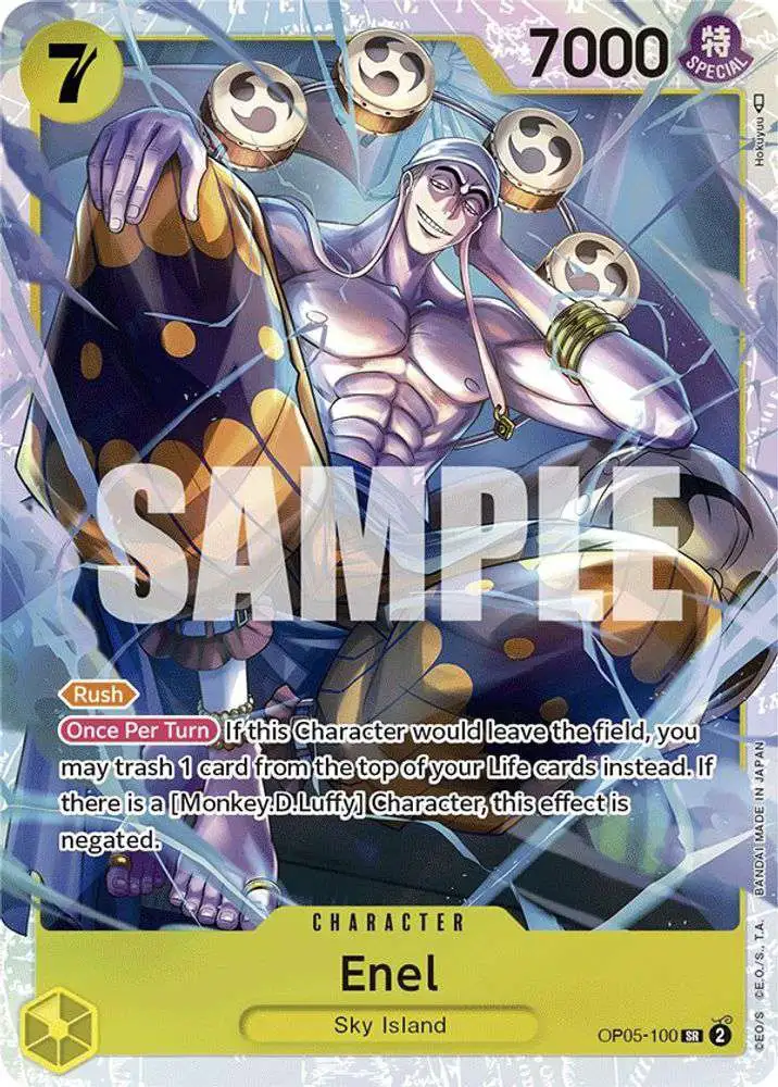 One Piece Trading Card Game Awakening of the New Era Super Rare Enel OP05-100