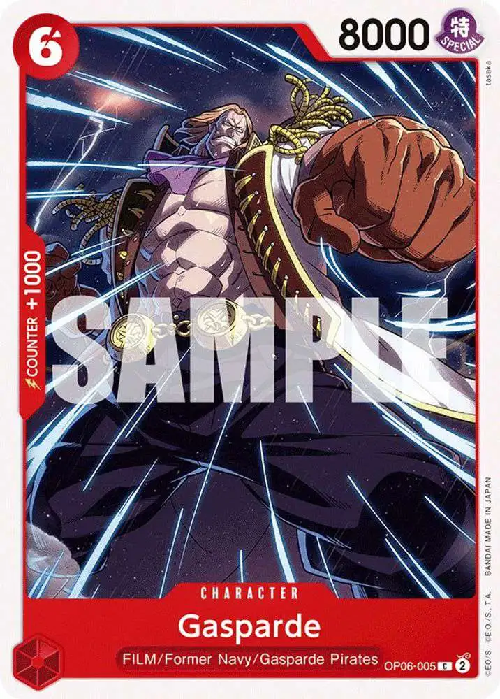 One Piece Trading Card Game Wings of the Captain Common Gasparde OP06-005