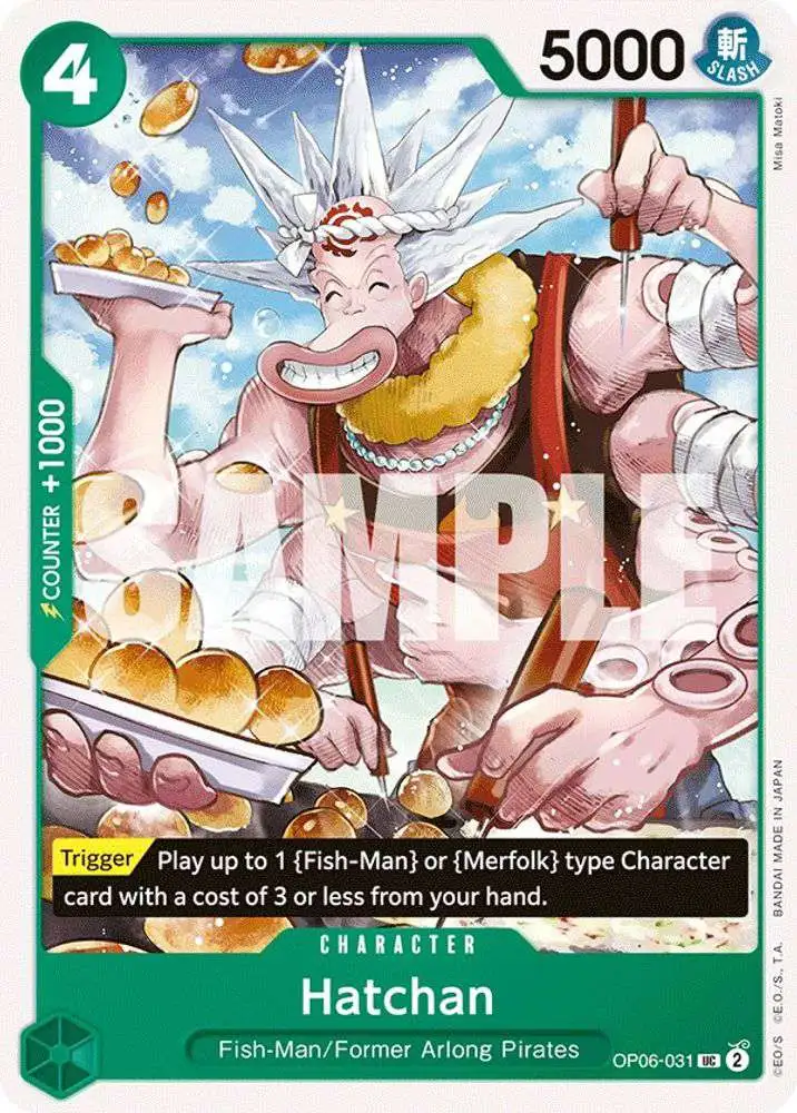 One Piece Trading Card Game Wings of the Captain Uncommon Hatchan OP06-031