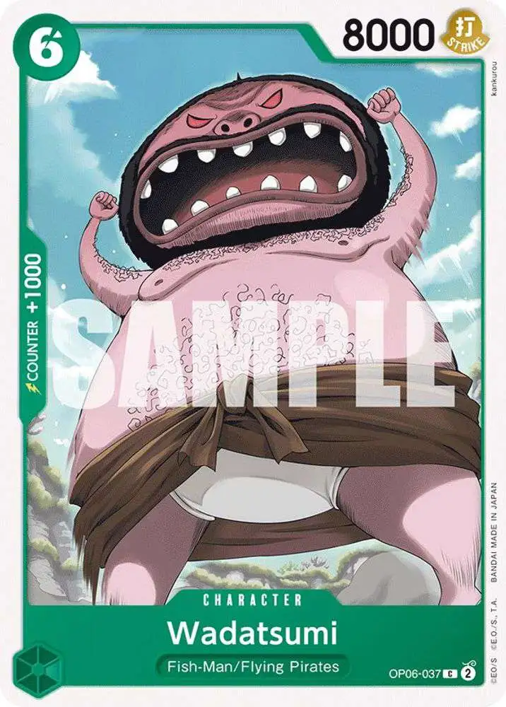 One Piece Trading Card Game Wings of the Captain Common Wadatsumi OP06-037