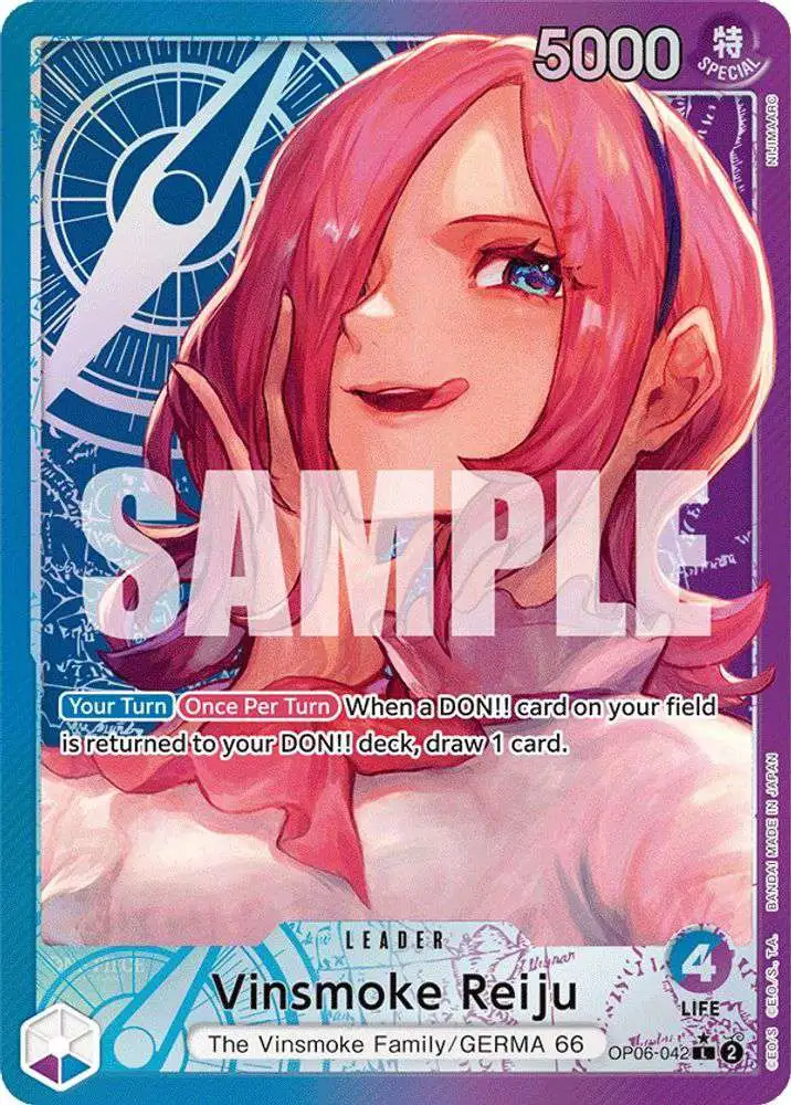 one piece card game vinsmoke reiju Trading Premium Booster Super Rare OP06-069 [Alternate Art] Official One Piece TCG card featuring Vinsmoke Reiju from the Wings of the Captain set. Vinsmoke Reiju (Alt Art) OP06-069