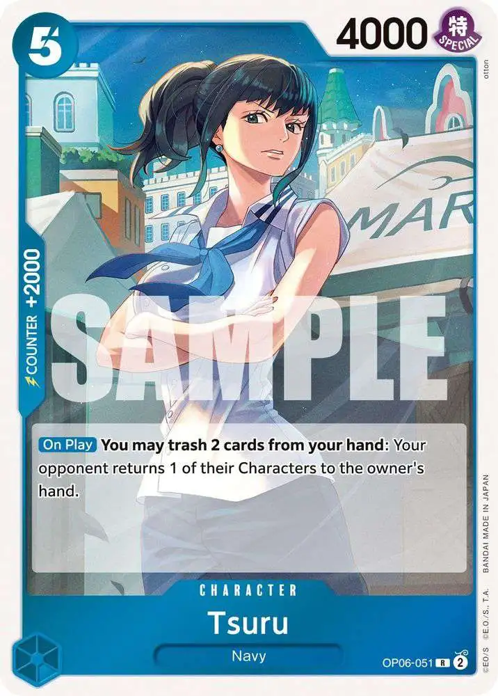 One Piece Trading Card Game Wings of the Captain Rare Tsuru OP06-051