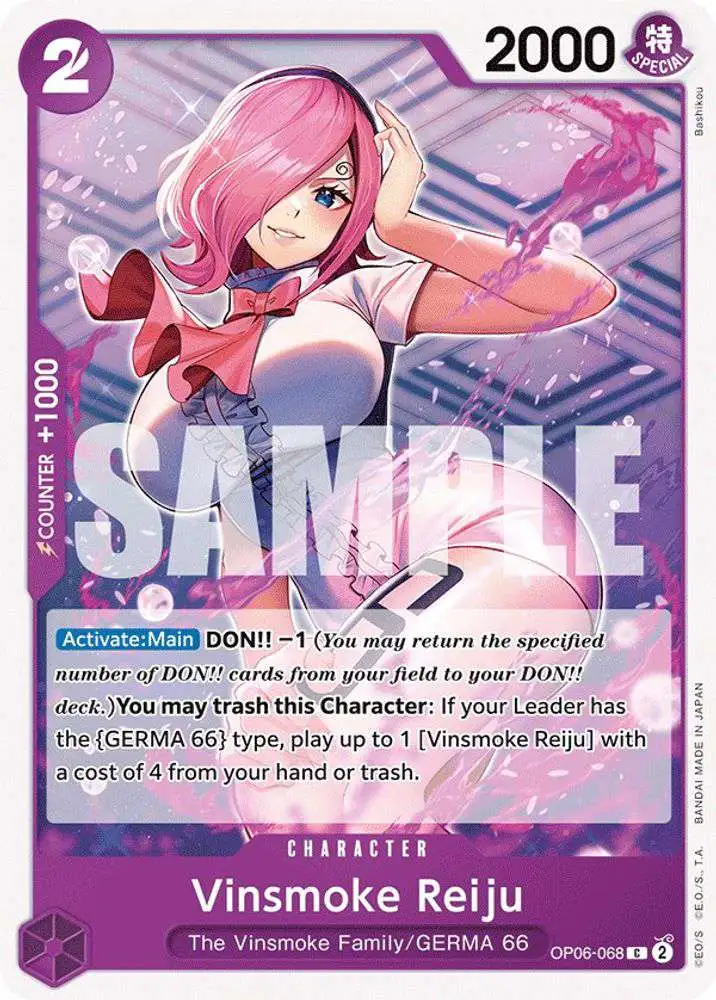 One Piece Trading Card Game Wings of the Captain Common Vinsmoke Reiju OP06-068