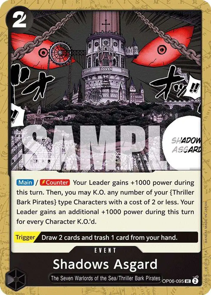 One Piece Trading Card Game Wings of the Captain Single Card Uncommon  Shadows Asgard OP06-095 - ToyWiz