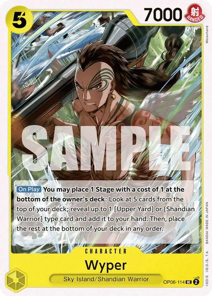 One Piece Trading Card Game Wings of the Captain Uncommon Wyper OP06-114